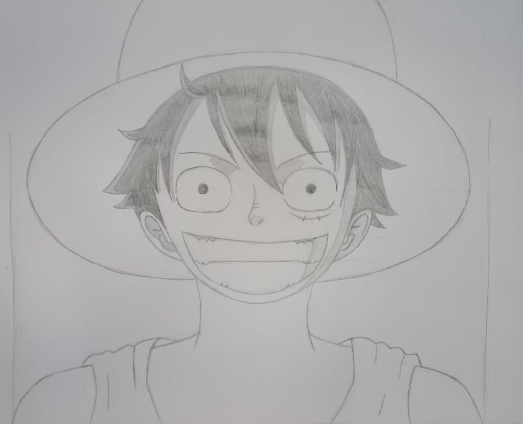 Como desenhar o Luffy