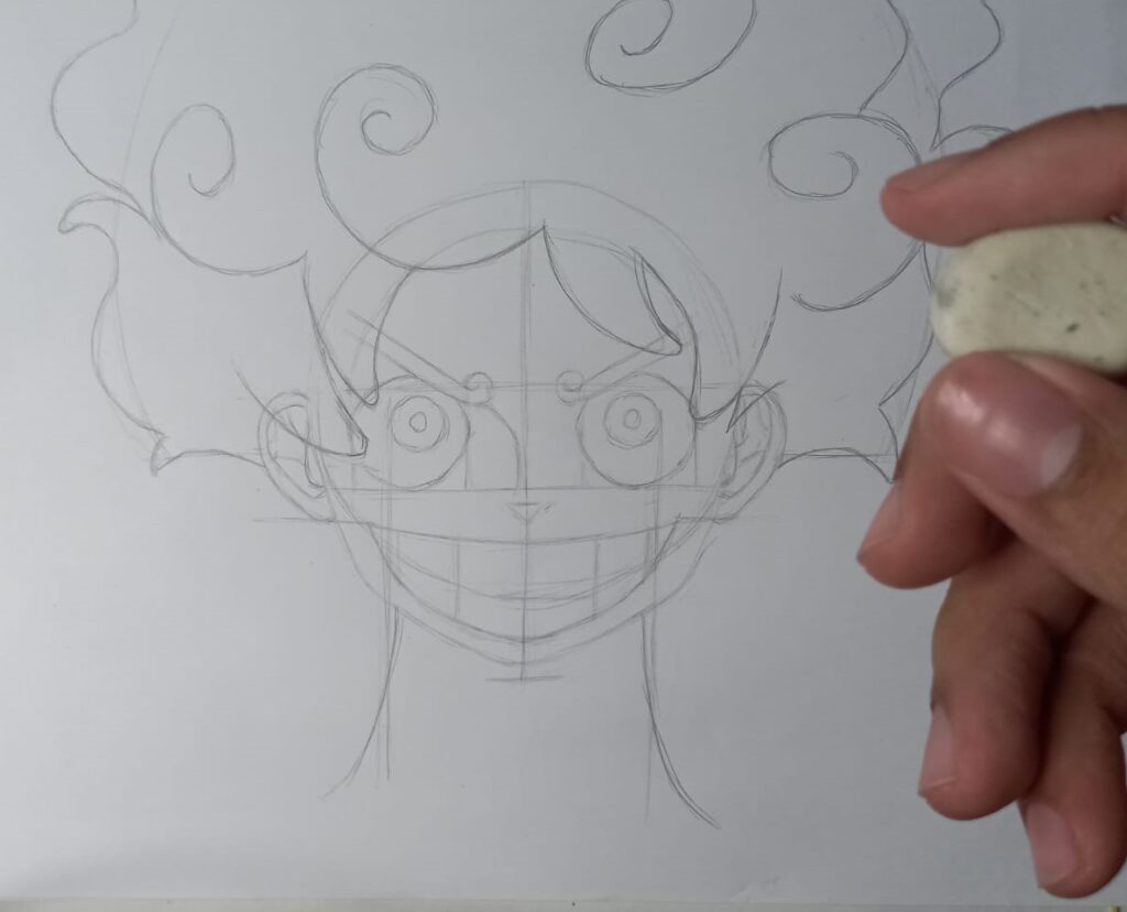 Desenhar Luffy Gear 5